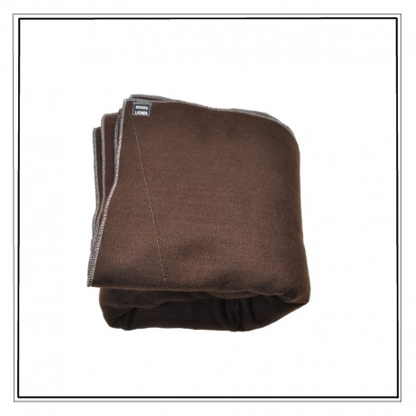 Couverture jetable semi durable lit 1 personne chocolat