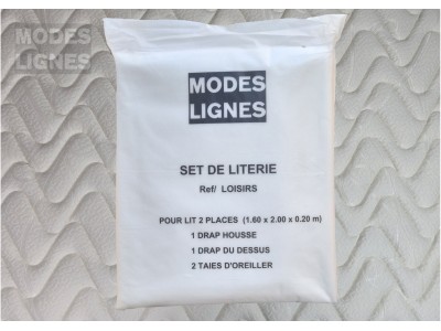 Set de draps de lit à usage unique 160 x 200 - 2 personnes