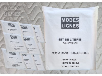 Lot de 25 Sets de Draps jetables doux, résistants 1 personne