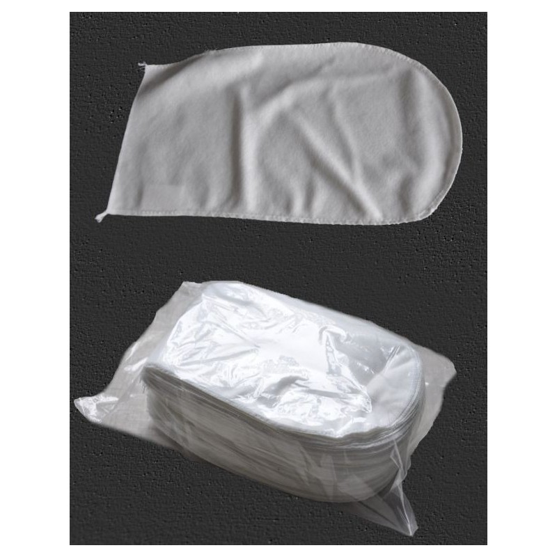 DSTOCK60 - 50 Gants de toilette jetables non tissé lisses à usage unique -  150 x 210 mm - Résistants, absorbants, ultra doux - Cdiscount Maison